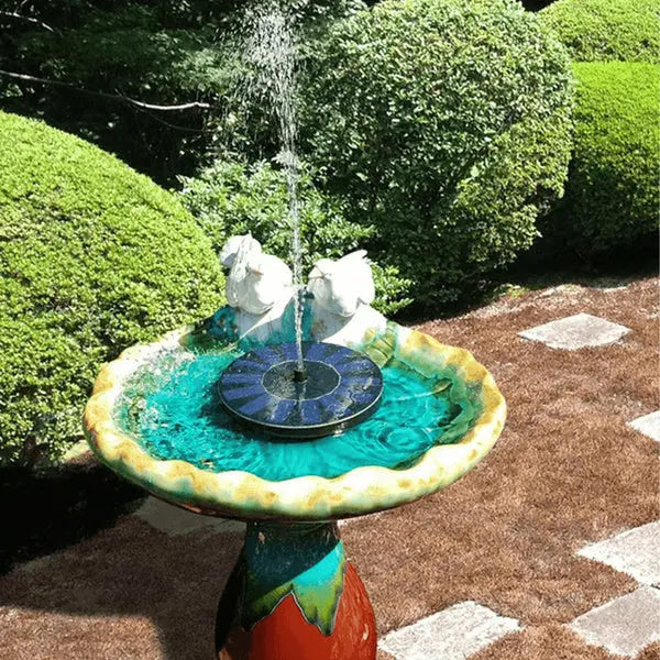 Efficient Solar Garden Fountain | Eco-Friendly Waterfall Fountain for Outdoors | 4-Mode Mini Solar Fountain vanistore-store