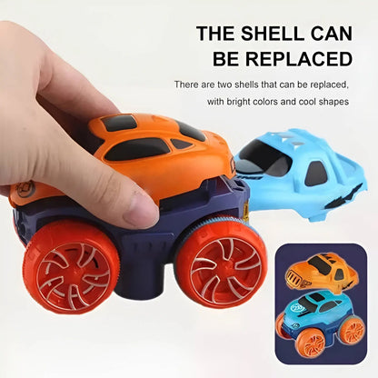 Kids Glow Race Track with Flexible Snap Segments and LED Car, USB Rechargeable Veldora