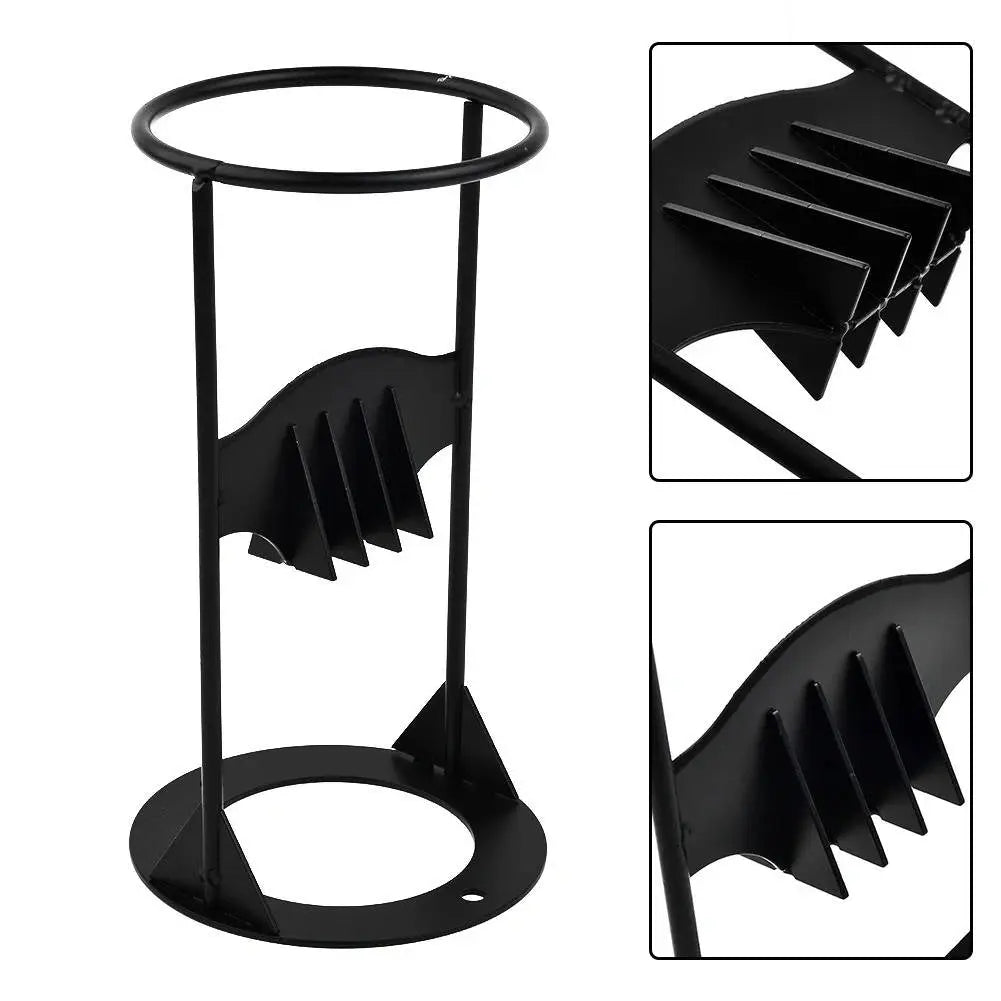 Manual Log Splitter with Fixed Wedge and Rounded Carry Handle, Cast Iron Construction Veldora