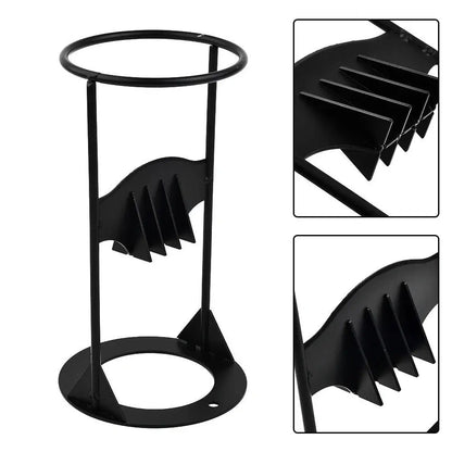 Manual Log Splitter with Fixed Wedge and Rounded Carry Handle, Cast Iron Construction Veldora