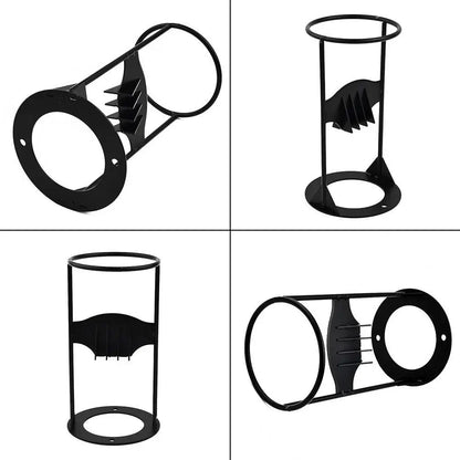 Manual Log Splitter with Fixed Wedge and Rounded Carry Handle, Cast Iron Construction Veldora