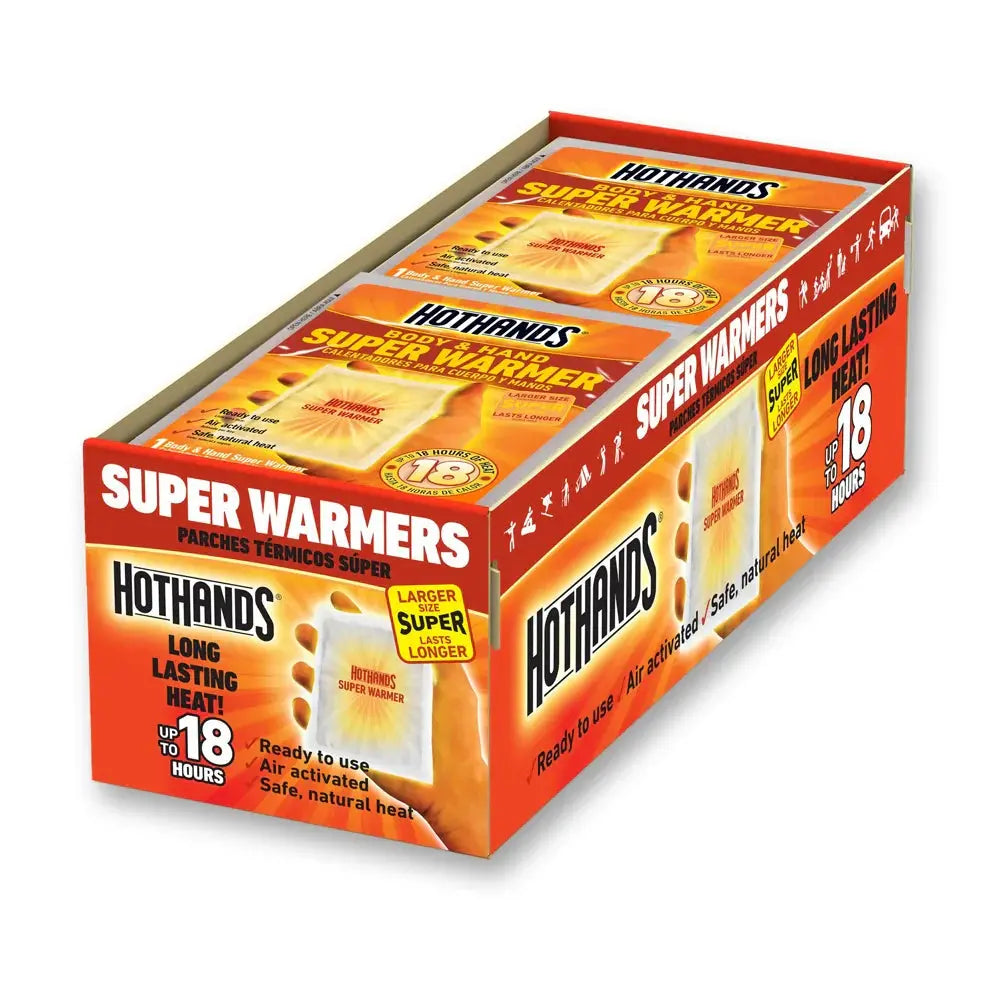 Disposable Hand Warmers with 18-Hour Heat and Extra Large Size, 40-Pack Veldora