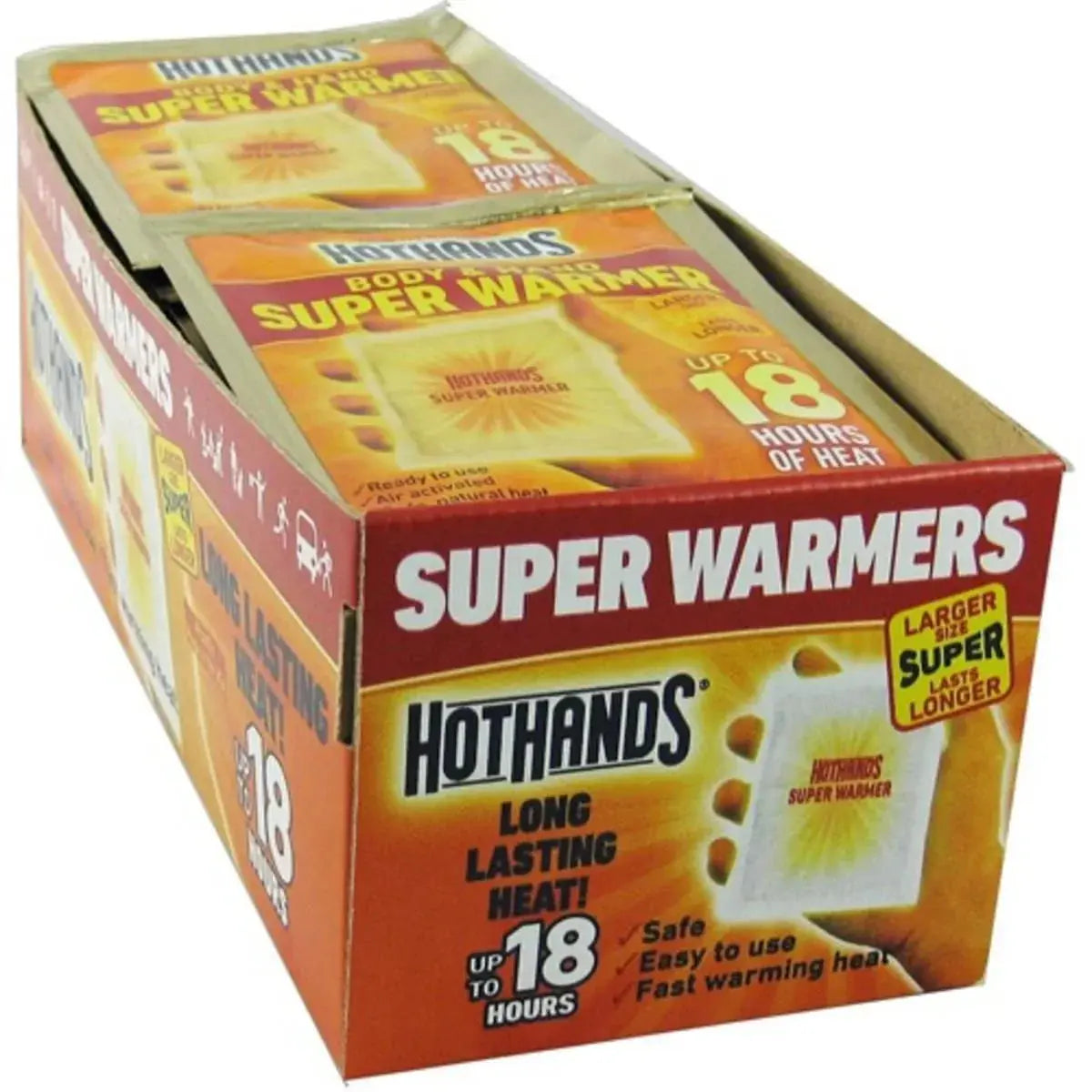 Disposable Hand Warmers with 18-Hour Heat and Extra Large Size, 40-Pack Veldora