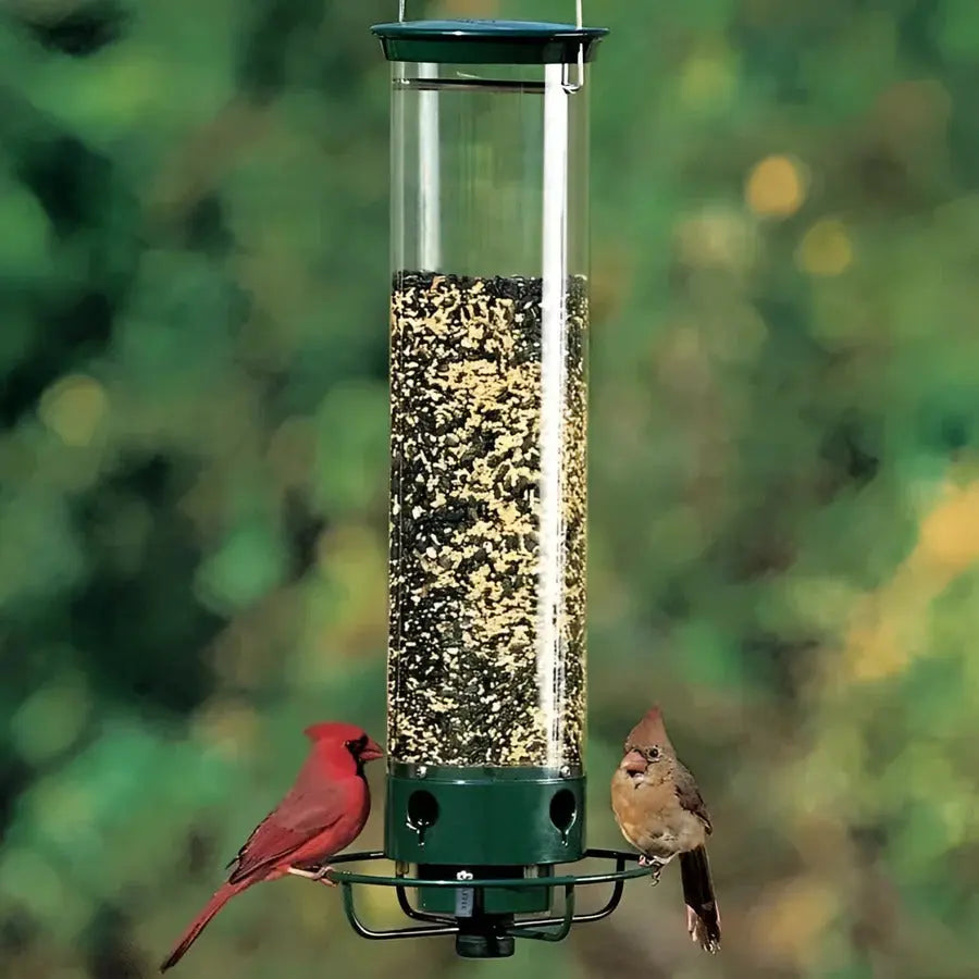 Squirrel Resistant Bird Feeder with Weight-Sensitive Spinning Perch and 5 lb Capacity Veldora