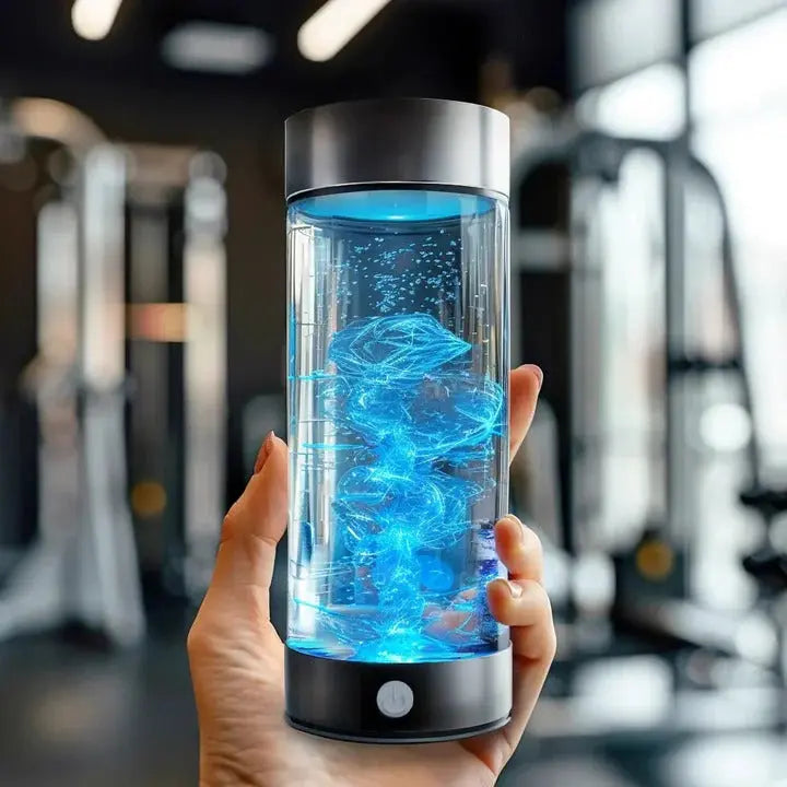 Portable Hydrogen Water Bottle with USB Electrolyzer and One-Button Operation, 300 ml Veldora