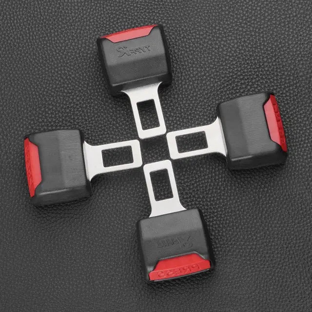 Seat Belt Extender with Secure Locking and Reinforced Metal Core, 2-Pack Veldora