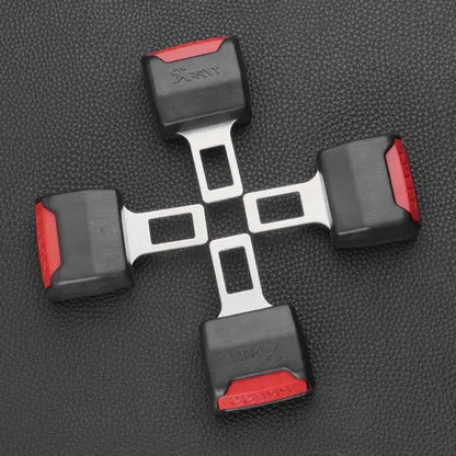 Seat Belt Extender with Secure Locking and Reinforced Metal Core, 2-Pack Veldora