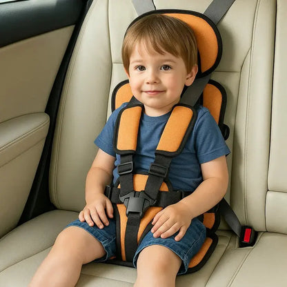 Portable Travel Car Seat with Five-Point Harness and Foldable Lightweight Design, Ages 1-14 Veldora