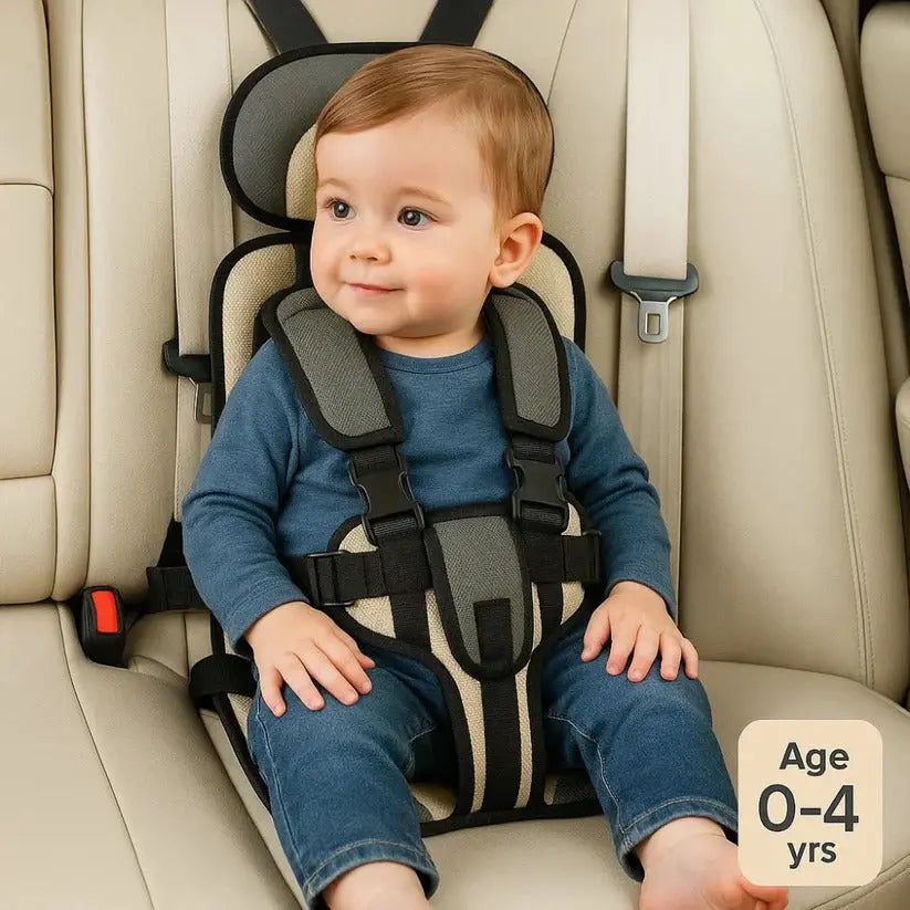 Portable Travel Car Seat with Five-Point Harness and Foldable Lightweight Design, Ages 1-14 Veldora