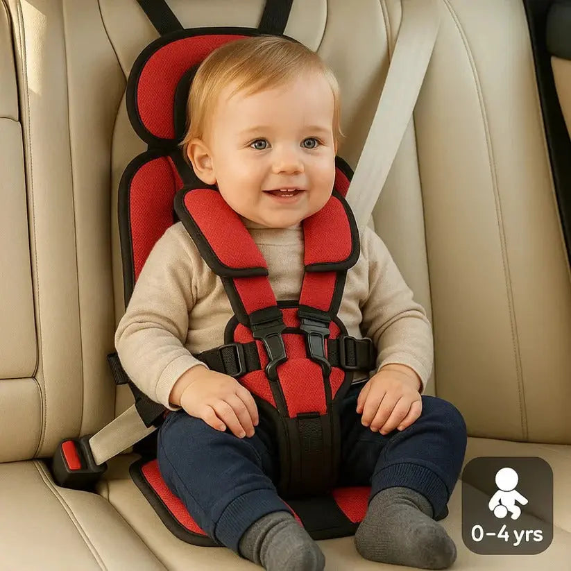 Portable Travel Car Seat with Five-Point Harness and Foldable Lightweight Design, Ages 1-14 Veldora