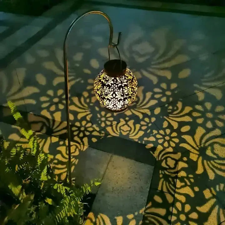 Solar LED Pendant Light with Remote Control and Timer, Weatherproof Outdoor Hanging Veldora