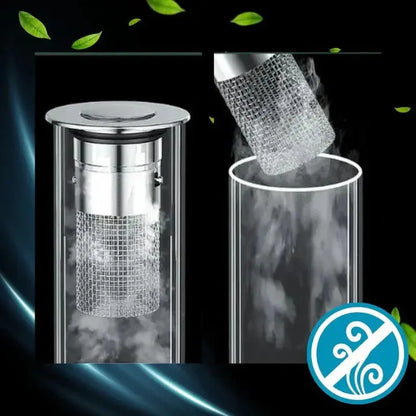 Sink Stopper with Dual Silicone Seal and Pop-Up One-Touch Operation, Built-In Strainer Veldora