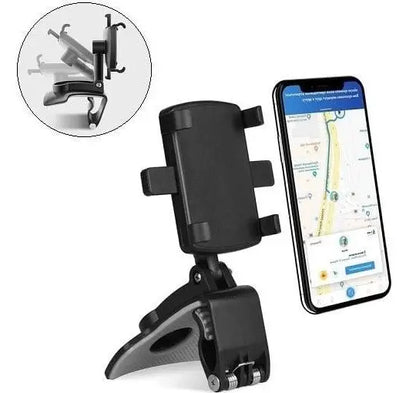 Car Phone Mount with 360° Rotation and One-Handed Pivot, Multi-Position Mounting Veldora