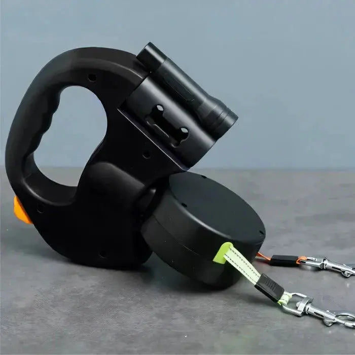 Dual Dog Leash with Tangle-Free Design, LED Light and 360-Degree Swivel vanistore-store