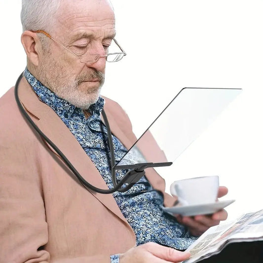 Flexible Neck Magnifier with Wide Optical Lens and Clamp Base, Portable Hands-Free Reader Veldora