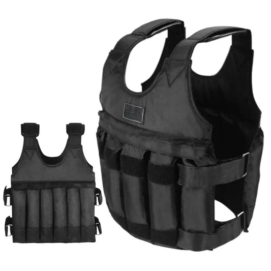 Adjustable Weighted Vest with Removable Pouches and Even Weight Balance, 110 Lb Max Veldora