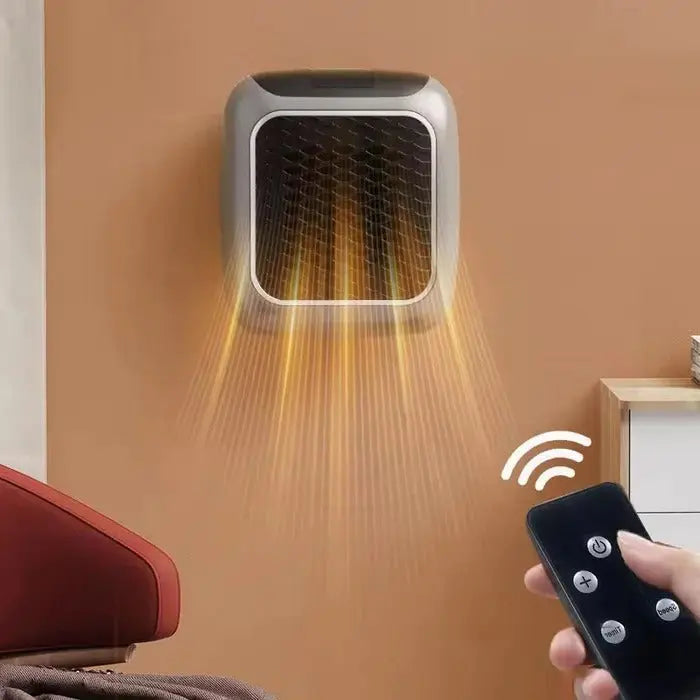 Plug-In Ceramic Space Heater with Digital Thermostat and 12-Hour Timer, 800W Veldora