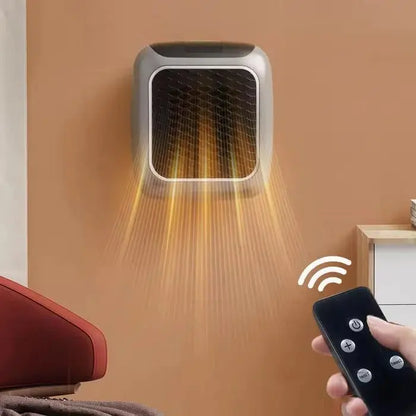 Plug-In Ceramic Space Heater with Digital Thermostat and 12-Hour Timer, 800W Veldora