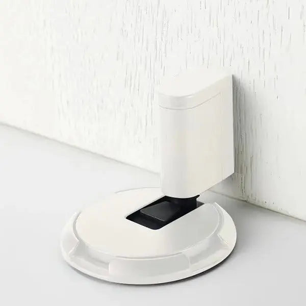 Adjustable Door Stop with Locking Grip and Adhesive or Screw Mount, Fits 0.98in Gaps Veldora