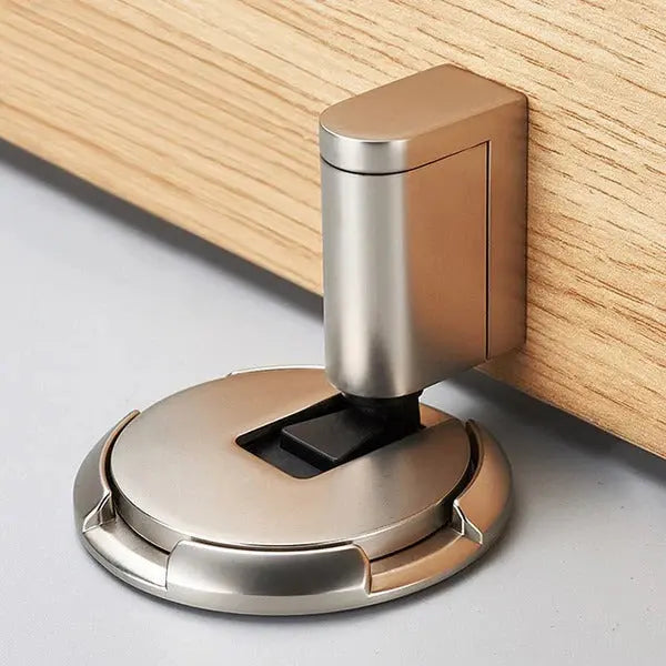 Adjustable Door Stop with Locking Grip and Adhesive or Screw Mount, Fits 0.98in Gaps Veldora