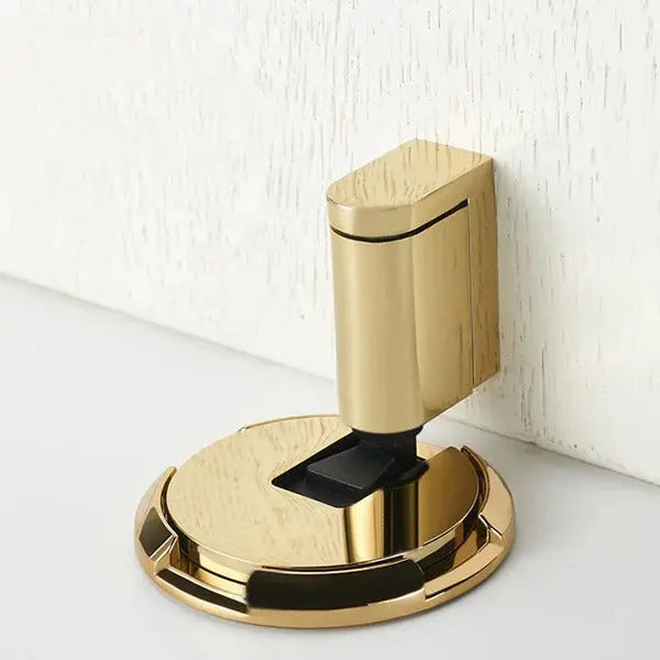 Adjustable Door Stop with Locking Grip and Adhesive or Screw Mount, Fits 0.98in Gaps Veldora