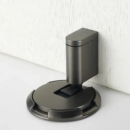 Adjustable Door Stop with Locking Grip and Adhesive or Screw Mount, Fits 0.98in Gaps Veldora