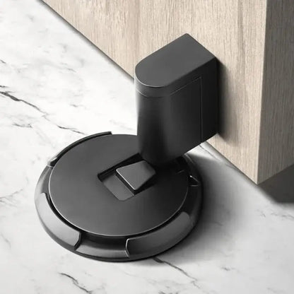 Adjustable Door Stop with Locking Grip and Adhesive or Screw Mount, Fits 0.98in Gaps Veldora