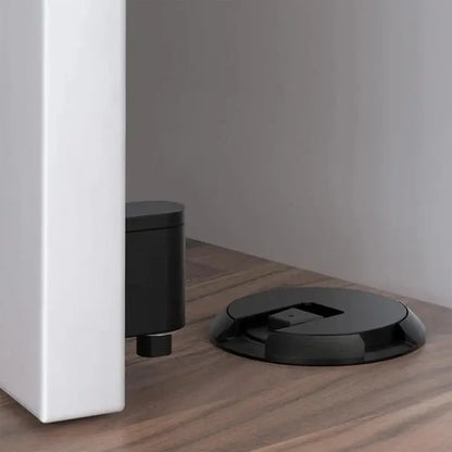 Adjustable Door Stop with Locking Grip and Adhesive or Screw Mount, Fits 0.98in Gaps Veldora