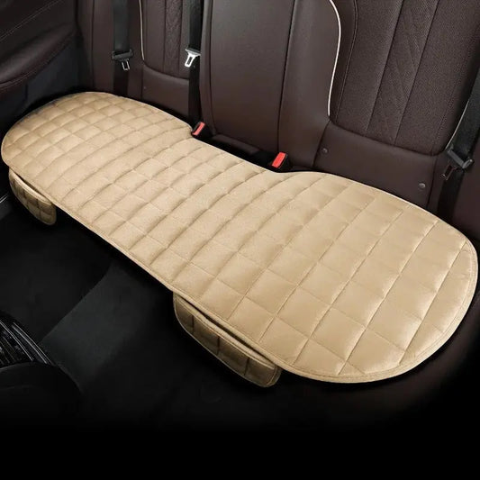 Backseat Cushion Cover with Thick Velvet Padding and Adjustable Straps, Full Bench Fit Veldora
