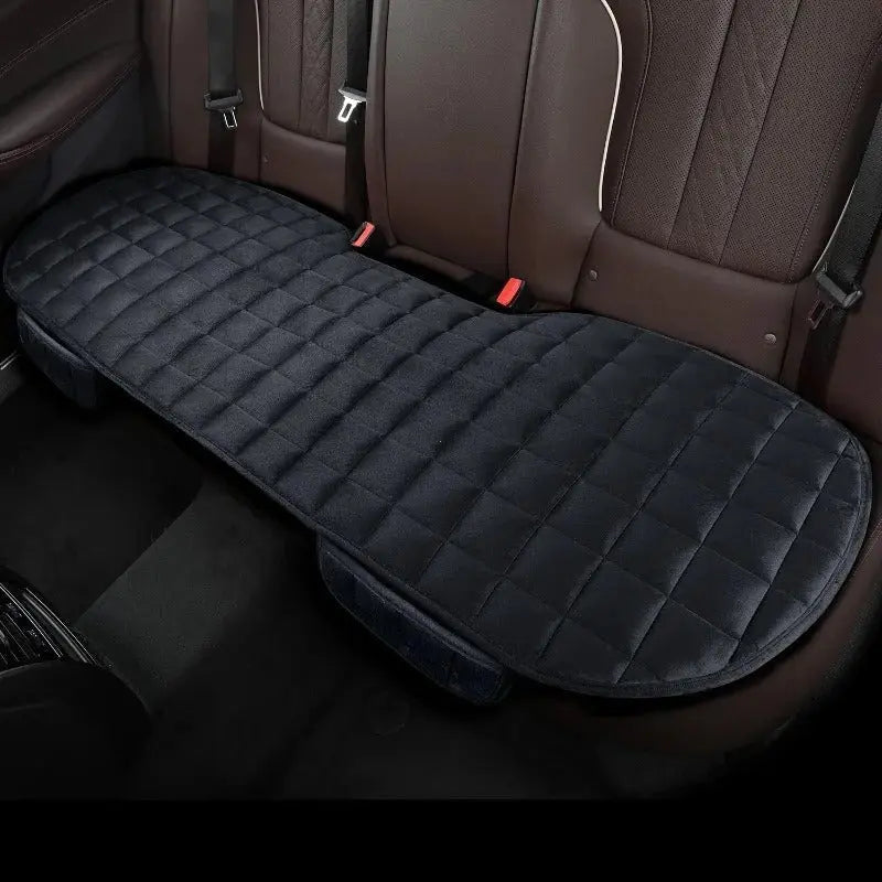 Backseat Cushion Cover with Thick Velvet Padding and Adjustable Straps, Full Bench Fit Veldora
