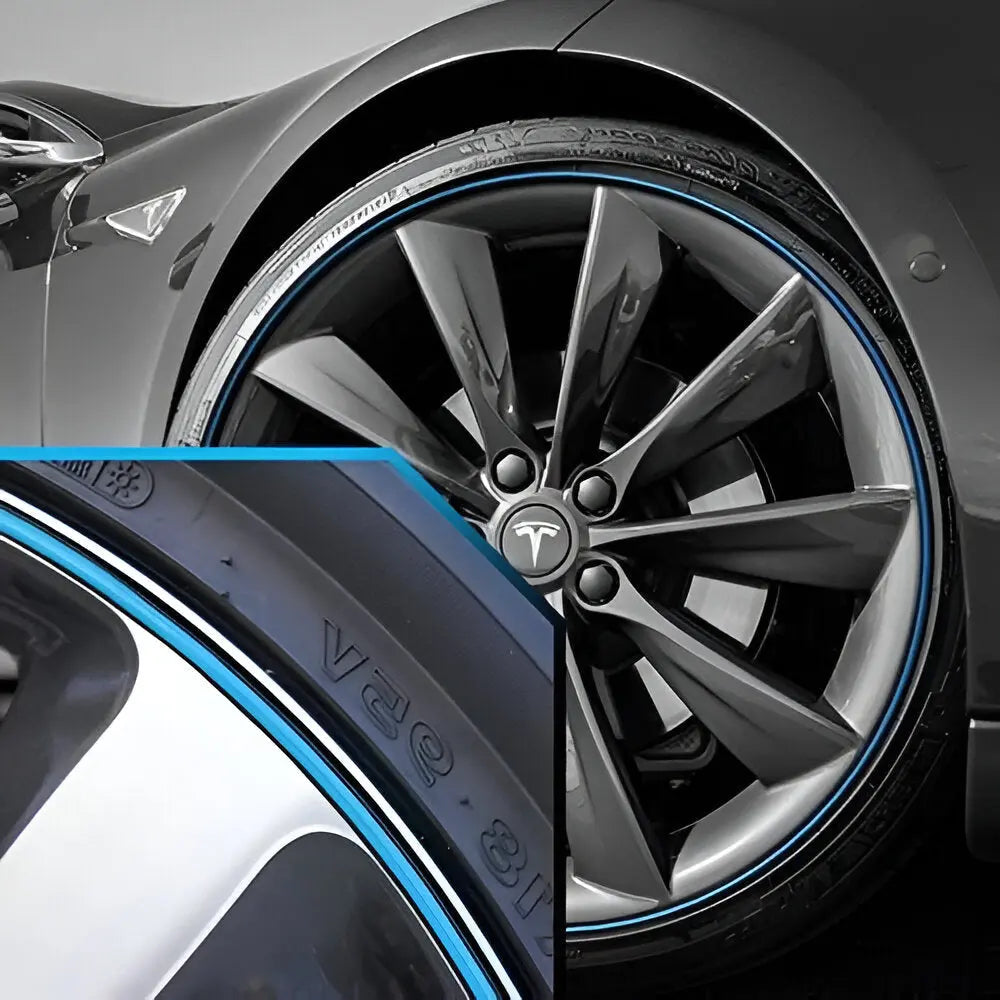 Wheel Rim Protector Strip with Peel-and-Stick Adhesive and Color Options, 8m Roll Veldora