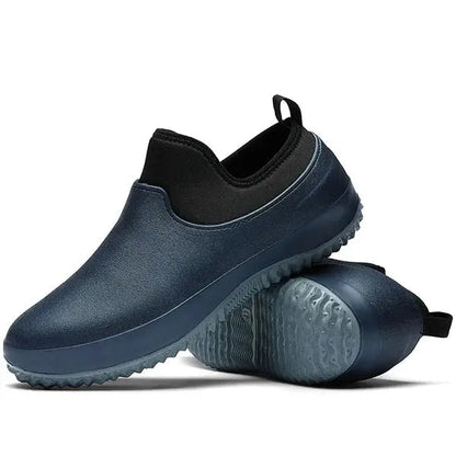 Waterproof Work Shoes with Slip-on Elastic Gusset and Non-Slip Traction, Lightweight Veldora