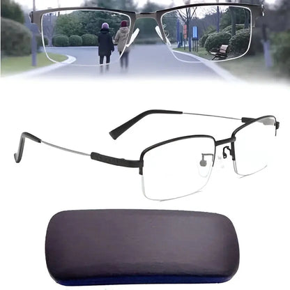 Progressive Multifocal Glasses with Light-Adaptive Tint and Anti-Reflective Coating Veldora