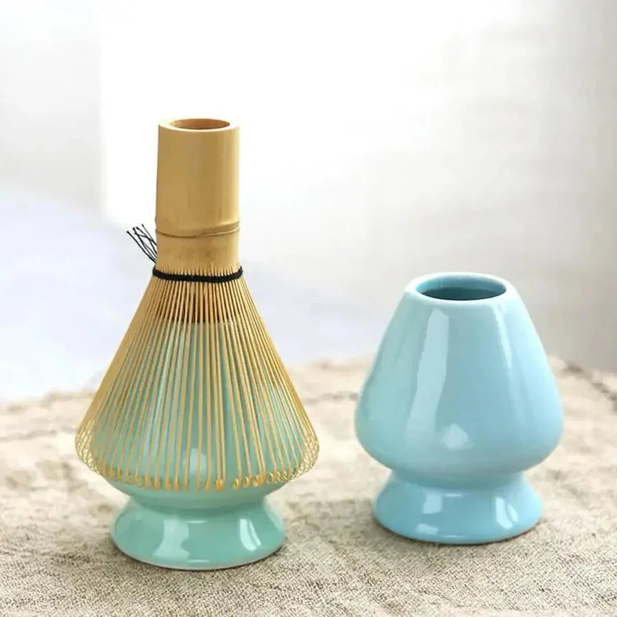 Matcha Tea Set with Bamboo Whisk and Ceramic Bowl, Gift-Ready Packaging Veldora