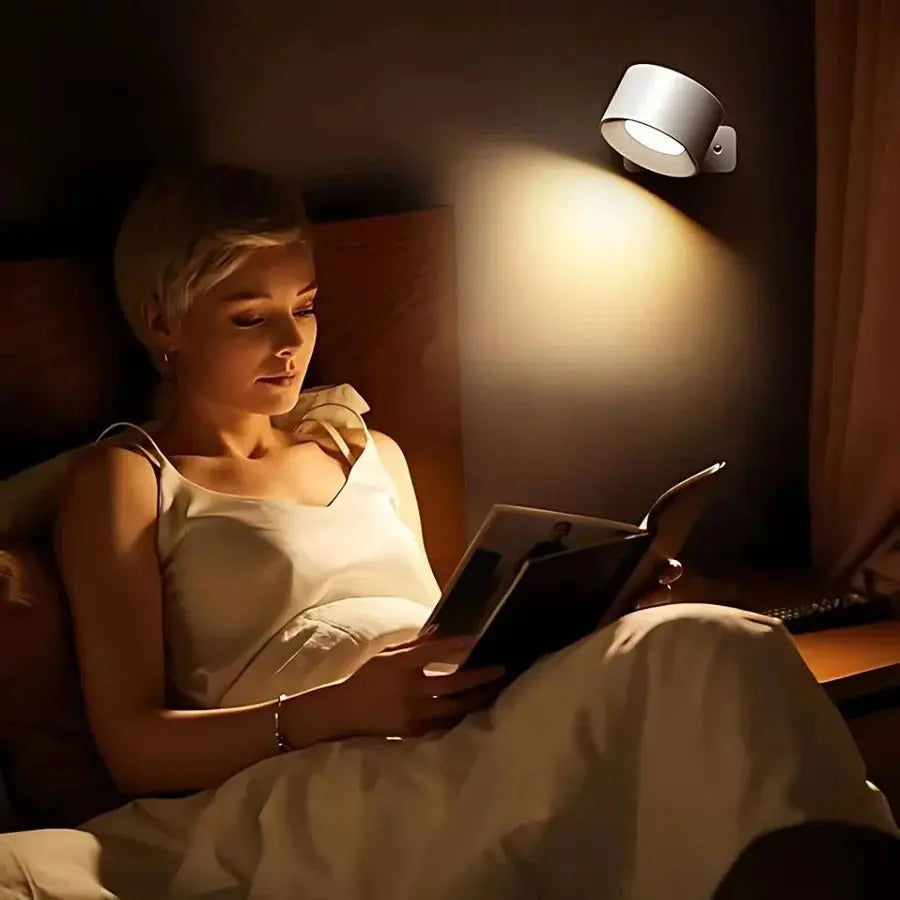 Magnetic Rechargeable Wall Light with 360-Degree Rotation and Touch Controls, USB-C Veldora