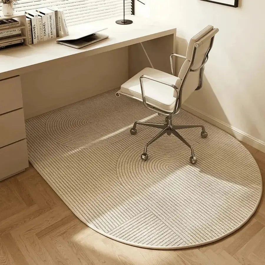 Chair Mat for Hardwood Floors with Short Pile Velour and Non-Slip Backing, Low Profile Veldora