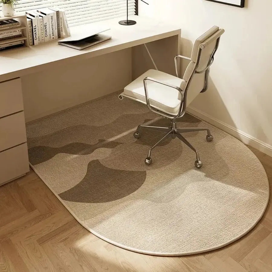 Chair Mat for Hardwood Floors with Short Pile Velour and Non-Slip Backing, Low Profile Veldora