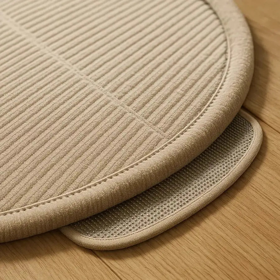 Chair Mat for Hardwood Floors with Short Pile Velour and Non-Slip Backing, Low Profile Veldora