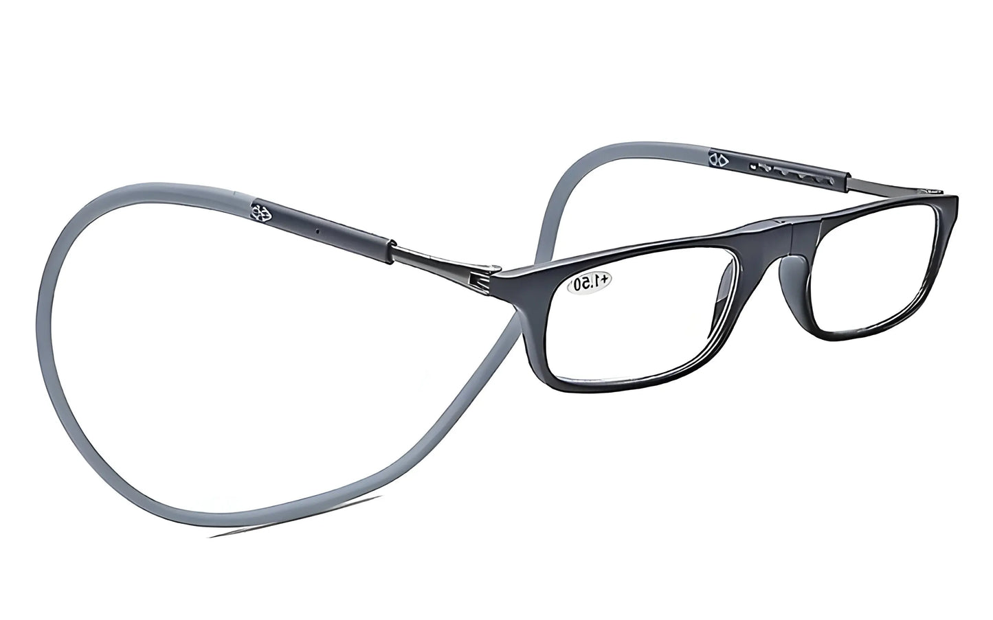 Reading Glasses with Magnetic Front Bridge and Hanging Neck Loop, Lightweight Flexible Fit Veldora
