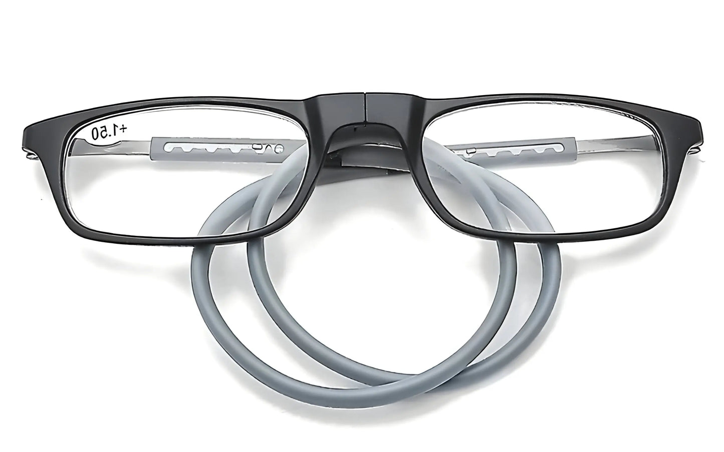 Reading Glasses with Magnetic Front Bridge and Hanging Neck Loop, Lightweight Flexible Fit Veldora