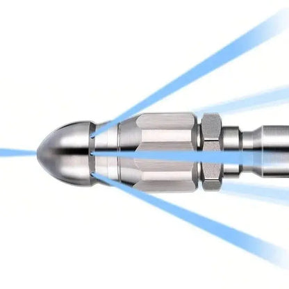 Sewer Jetter Nozzle with Pointed Tip and Stainless Steel, for Pipe Cleaning Veldora