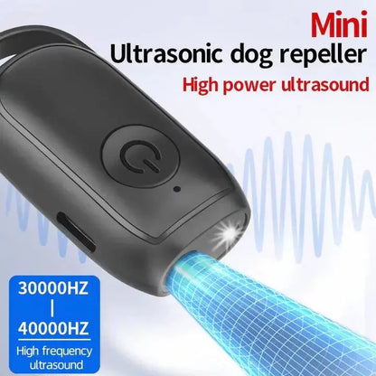 Ultrasonic Dog Deterrent with One-Button Control and Compact Handheld, Battery Powered Veldora