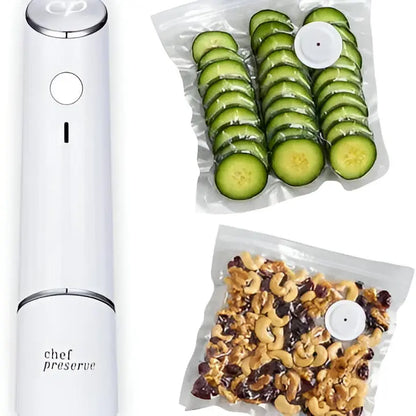 Portable Vacuum Sealer with One-Button Seal and Rechargeable Battery, Reusable Bags Veldora