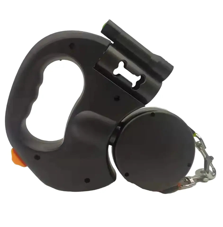 Retractable Dog Leash with LED Light and 360° Swivel, Dual Tangle-Resistant Design Veldora