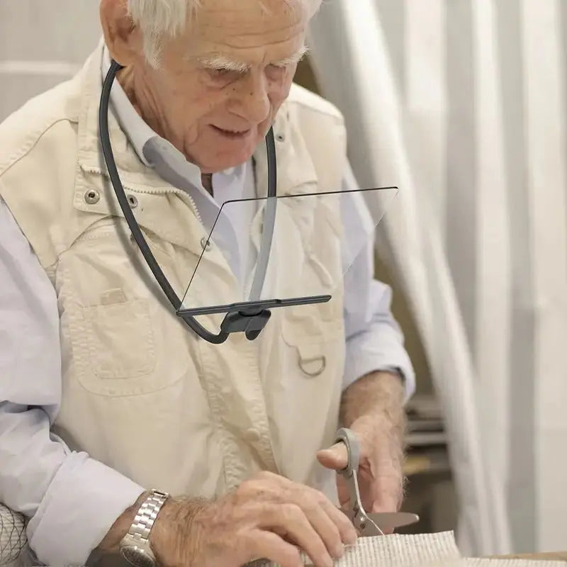 Flexible Neck Magnifier with Wide Optical Lens and Clamp Base, Portable Hands-Free Reader Veldora