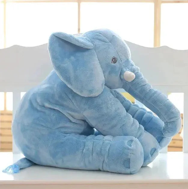 Elephant Plush Pillow with Ultra-Soft Velvet and Supportive Filler, Machine Washable Veldora