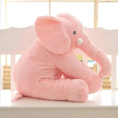 Elephant Plush Pillow with Ultra-Soft Velvet and Supportive Filler, Machine Washable Veldora