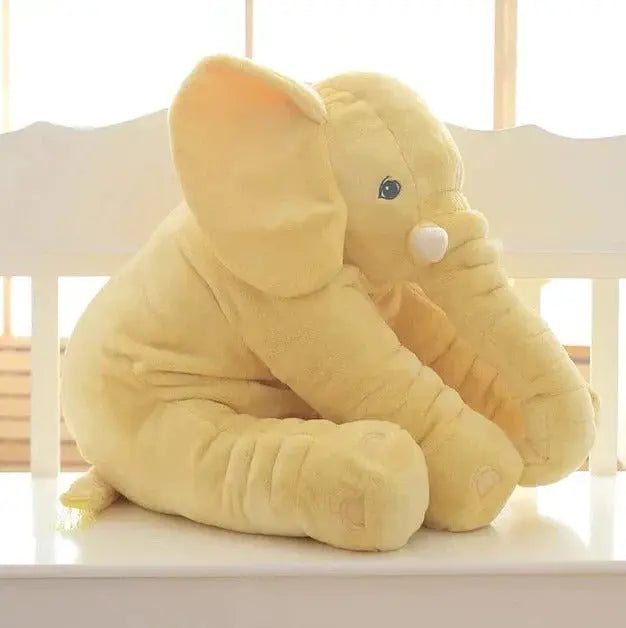Elephant Plush Pillow with Ultra-Soft Velvet and Supportive Filler, Machine Washable Veldora