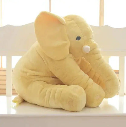Elephant Plush Pillow with Ultra-Soft Velvet and Supportive Filler, Machine Washable Veldora