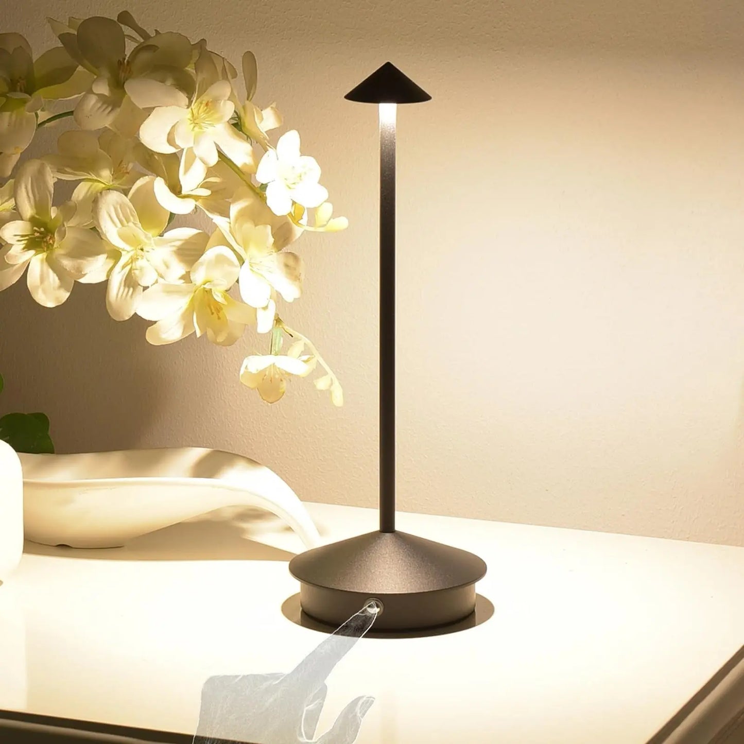 LED Desk Lamp with Touch Controls and Rechargeable Battery, 3 Color Temperatures Veldora